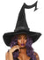 Image of Deluxe Bewitched Black Velvet Halloween Witch Hat