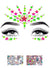 UV Reactive Neon Pink and Green Self Adhesive Face Gems and Body Glitter - Product Image
