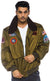 Officially Licensed Maverick Goose Men's Top Gun Costume Bomber Jacket Front Image