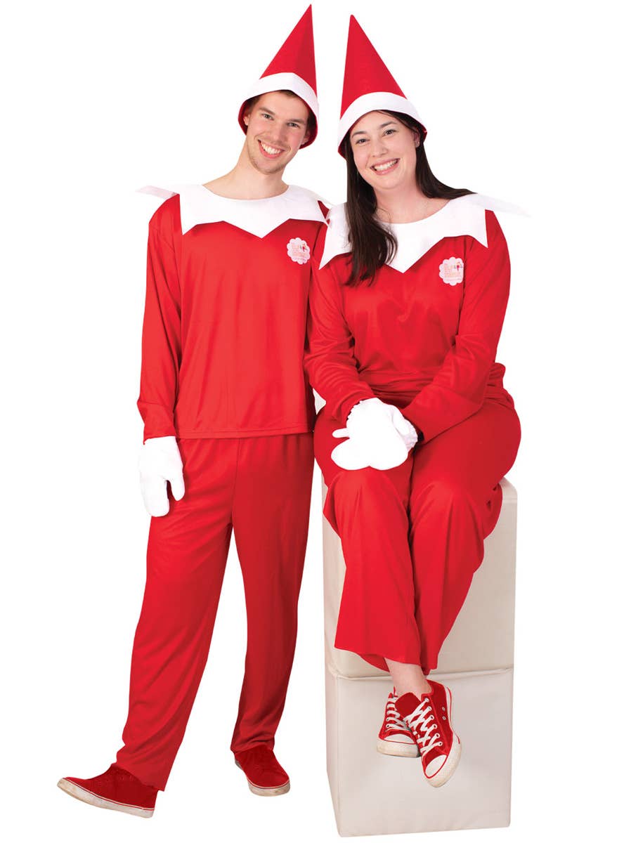 Image of Licensed Elf on the Shelf Women's Christmas Costume - Couples Image 1