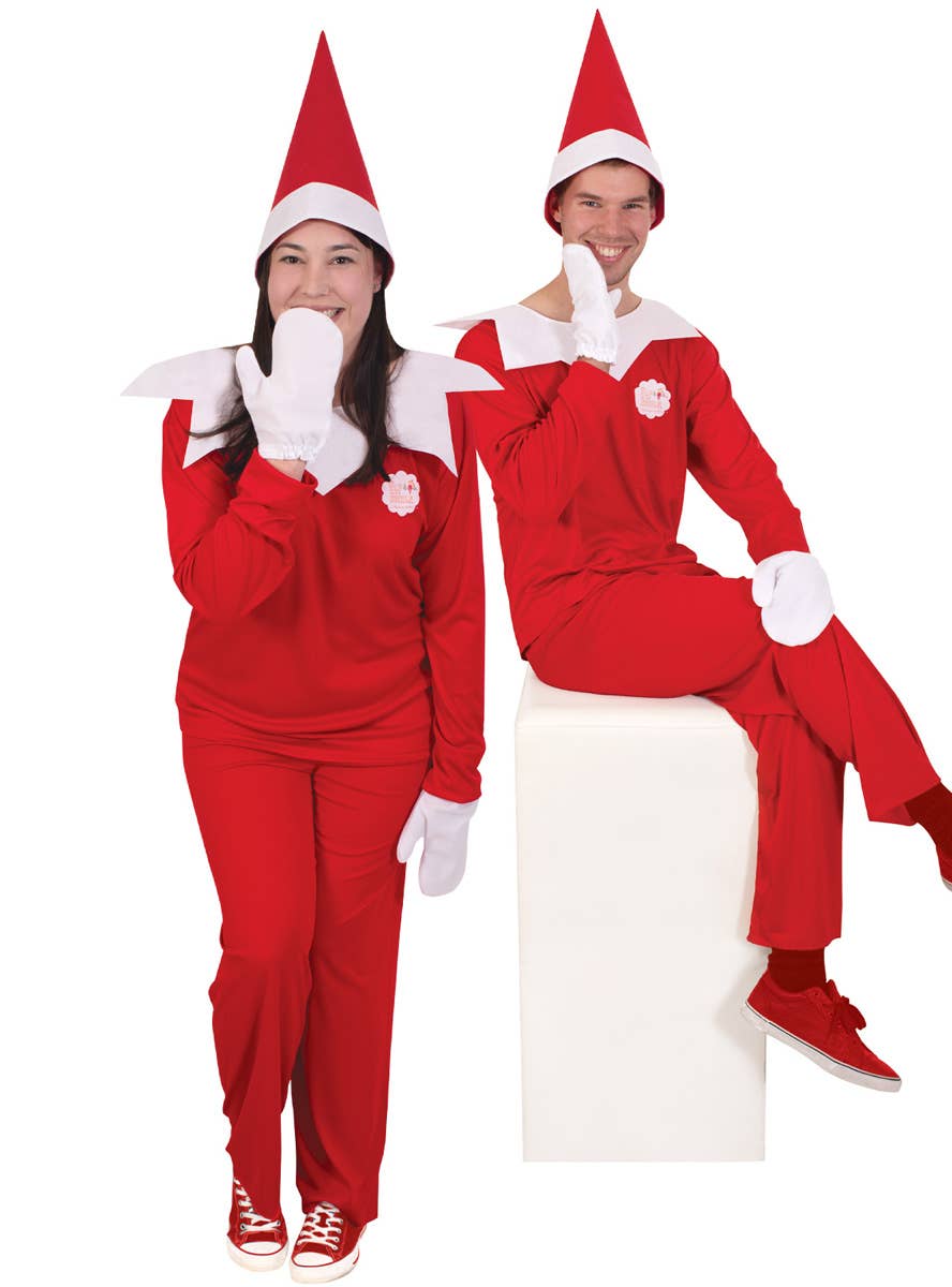 Image of Licensed Elf on the Shelf Women's Christmas Costume - Couples Image 2