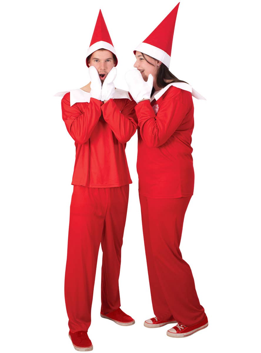 Image of Licensed Elf on the Shelf Women's Christmas Costume - Couples Image 3