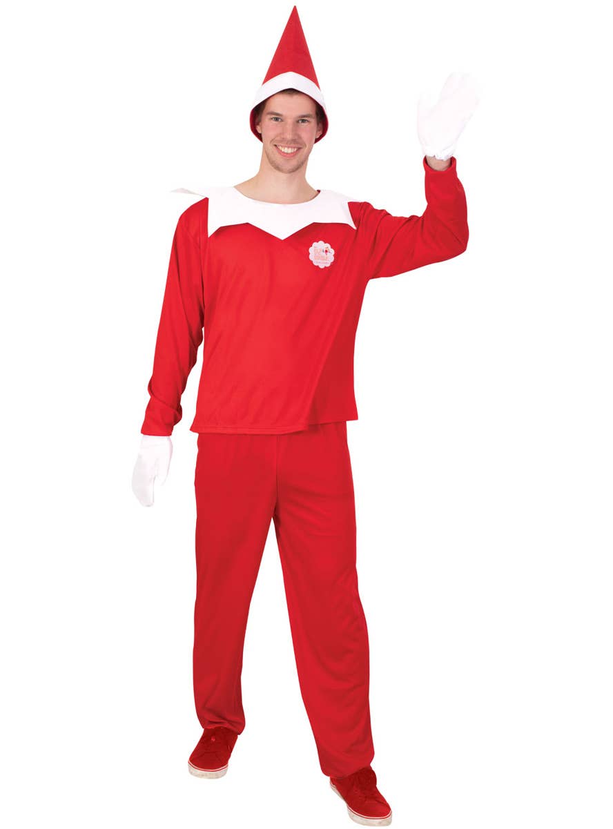 Image of Licensed Elf on the Shelf Men's Christmas Costume - Main Image