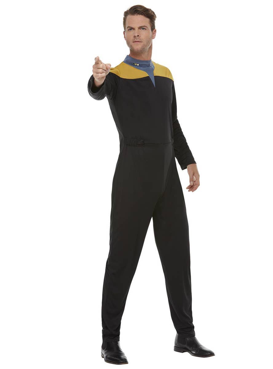 Image of Star Trek Voyager Operations Uniform Men's Costume - Alternate Front View