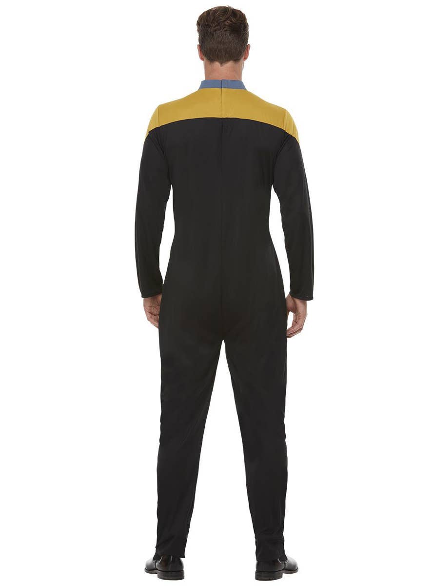 Image of Star Trek Voyager Operations Uniform Men's Costume - Back View