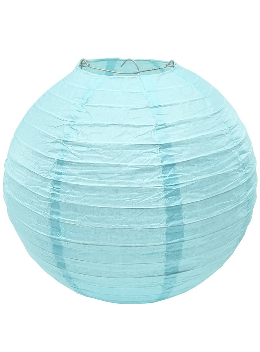 Image of Light Blue 30cm Paper Lantern Party Decoration