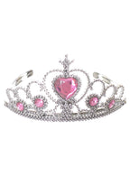 Image of Jewelled Light Pink and Silver Princess Costume Tiara
