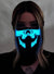 Image of Sound Activated Skull Face Light Up Mask - Light Up Image