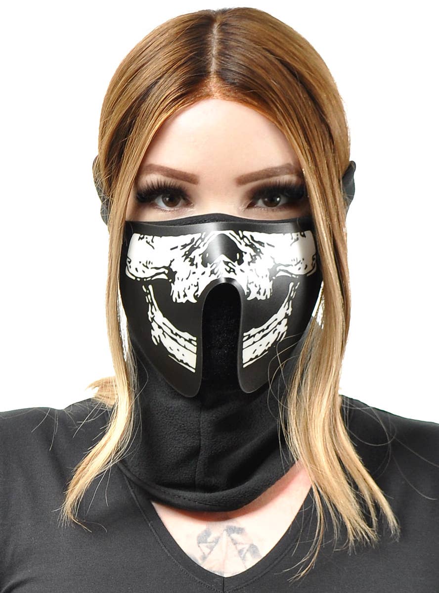 Image of Sound Activated Skull Face Light Up Mask - Main Image