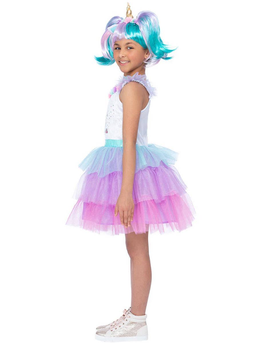 Image of LOL Doll Unicorn Girls Licensed Costume - Side Image