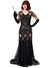 Image of Draping Black and Gold 1930's Hollywood Women's Costume - Main Image