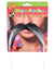 Image of Stick-On Black and White Handlebar Costume Moustache