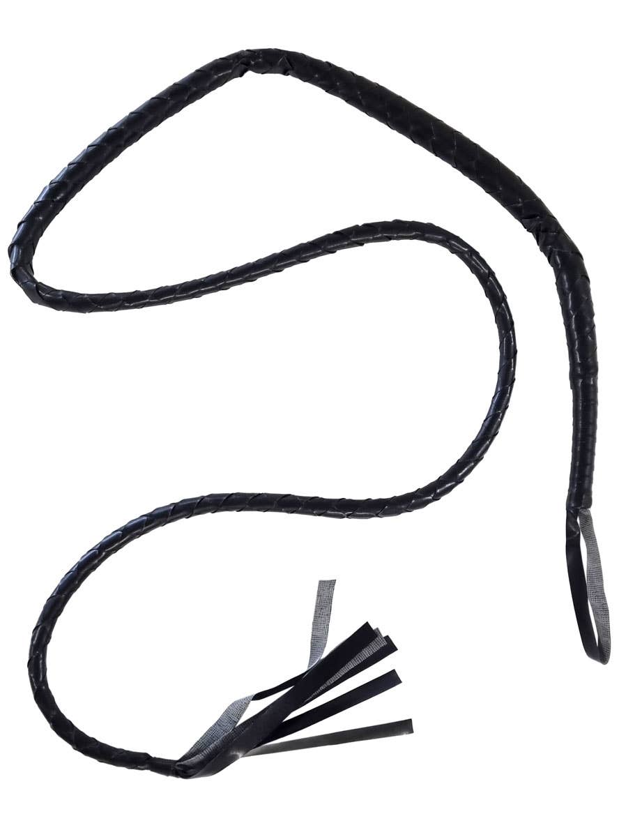 Image of Long Black Catwoman Style Whip Costume Weapon
