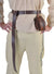 Image of Long Dark Brown Leather Look Medieval Costume Belt - Main Image