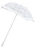 Image of Ruffle White Lace Parasol Costume Accessory