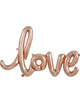 Image of Love Script 121cm Rose Gold Air Fill Foil Balloon