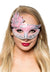 Women's Silver And Pink Side Overlay Mesquerade Mask Main