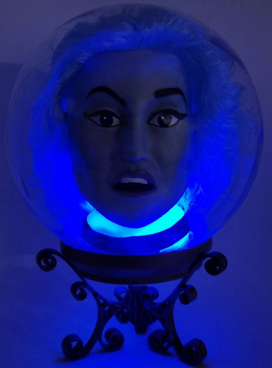 Image of Haunted Mansion Madame Leota Crystal Ball Halloween Decoration - Light Up Image