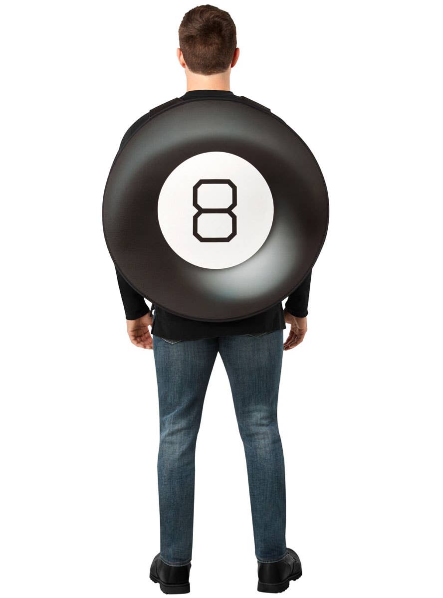 Image of Magic 8 Ball Novelty Adult's Dress Up Costume - Back View