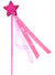 Image of Magical Pink Sequin Star Costume Wand with Ribbons