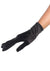 Black Wrist Length Stretch Satin Costume Gloves