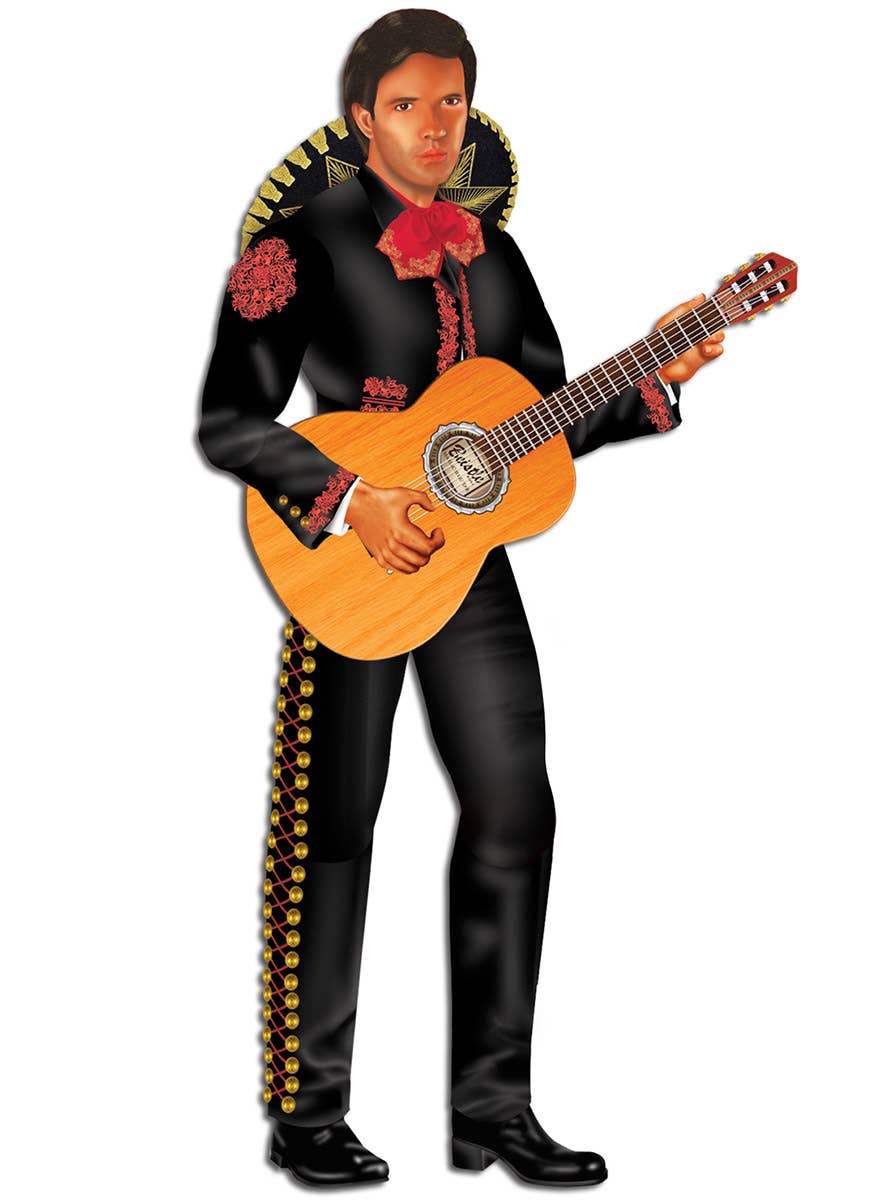 Image of Mexican Mariachi Man Cut Out Party Decoration