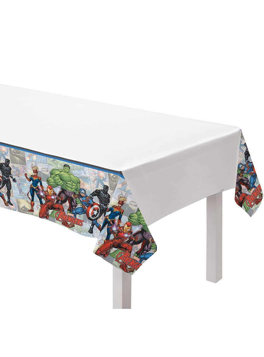 Image Of Marvel Avengers Powers Unite Plastic Table Cover