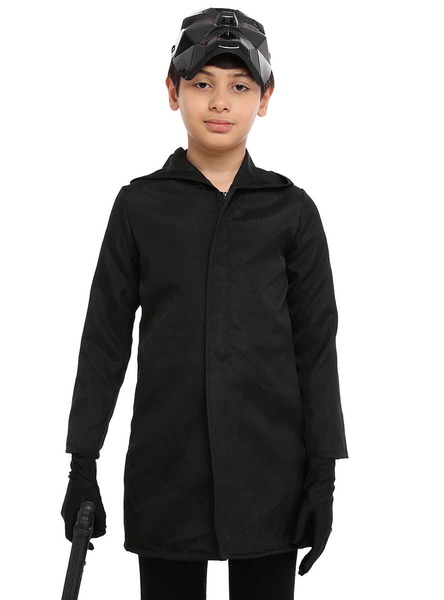 Image of Front Man Inspired Boys Costume Cloak - Close Image