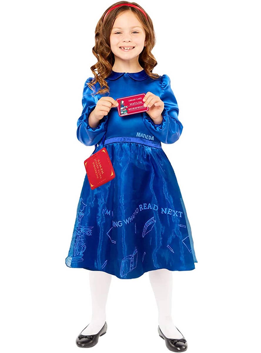 Image of Matilda the Musical Girl's Roald Dahl Book Week Costume - Alternate Front View