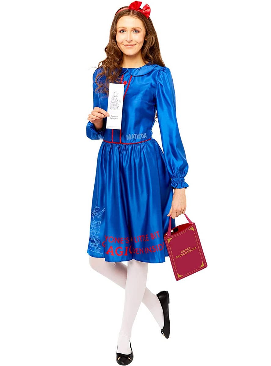 Image of Roald Dahl Matilda Women's Book Week Costume - Alternate Front View