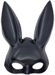 Image of Sultry Black Bunny Half Mask Costume Accessory - Main Image
