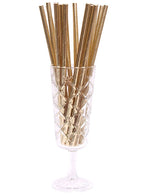 Image of Champagne Gold 20 Pack Paper Straws