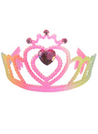 Image of Pastel Glitter Rainbow Princess Tiara Costume Accessory