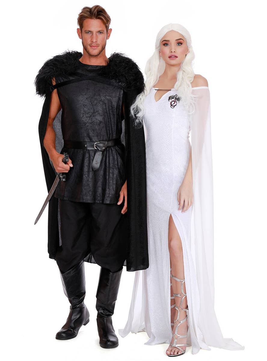 Women's Daenerys Targaryen White Dress Up Costume Couples Image