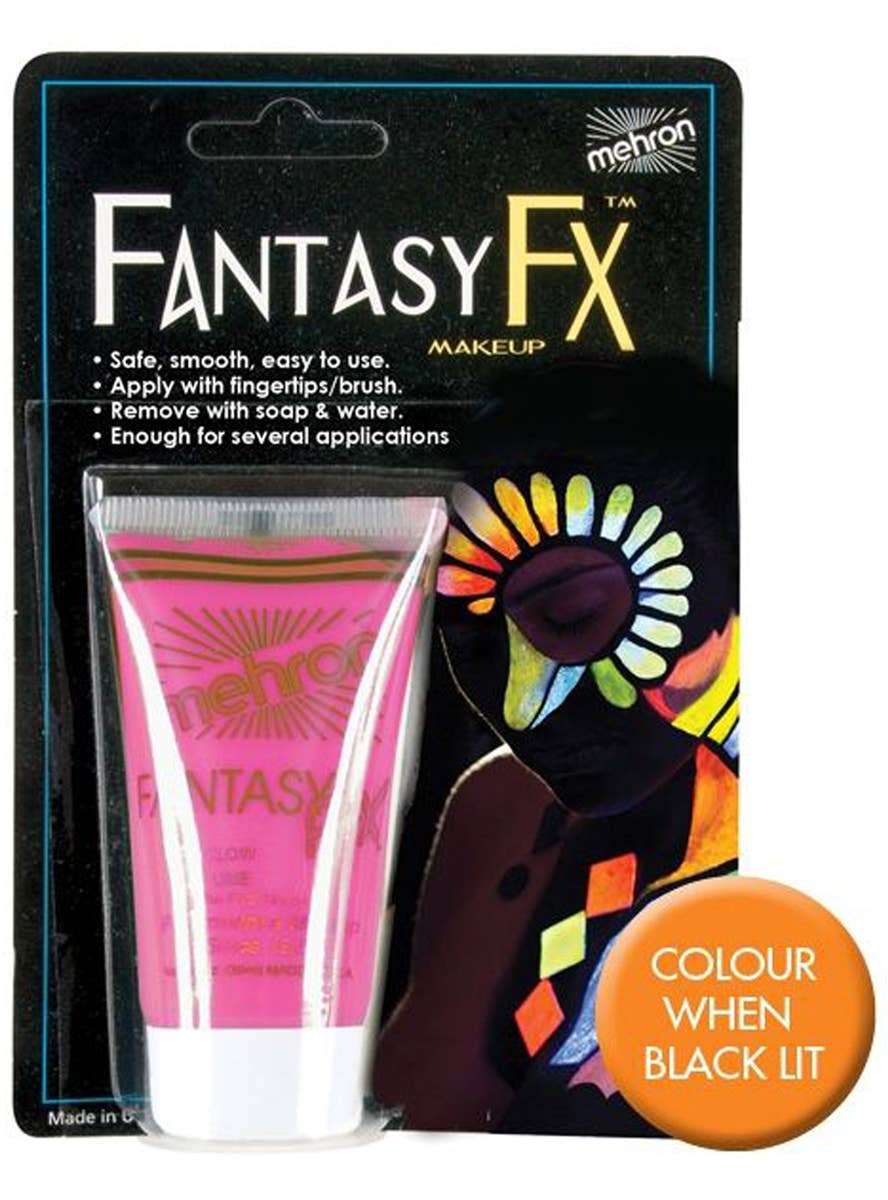 Pink Mehron Fantasy FX Fluro Black Light Makeu