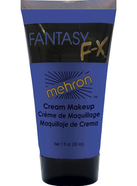 Fluorescent Blue Mehron Fantasy FX UV Reactive Cream Makeup 