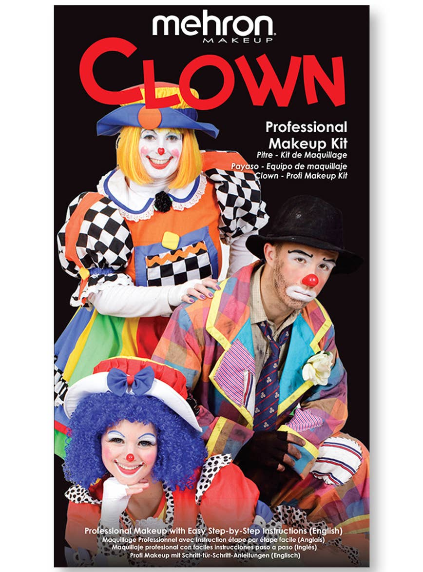 Image of Clown Mehron Deluxe Character Makeup Kit - Main Image