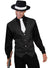 Image of 1920's Gangster Plus Size Men's Pinstripe Costume Shirt