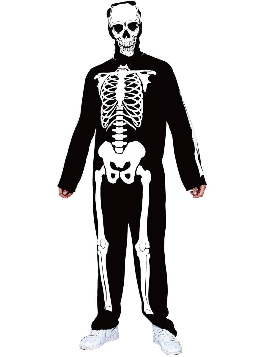 Black and White Skeleton Costume for Men - Alternate Image