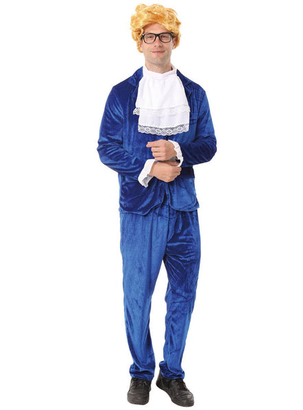 Image of Man of Mystery Men's Blue Austin Powers Costume - Main Image