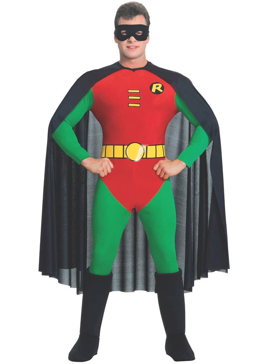 Image of DC Comics Men's Robin Superhero Sidekick Costume - Main Image
