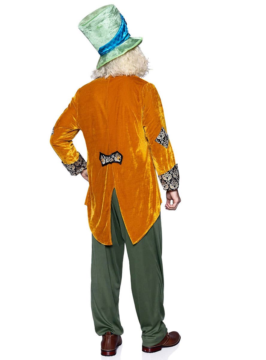 Classic Mad Hatter Deluxe Mens Wonderland Costume - Back Image