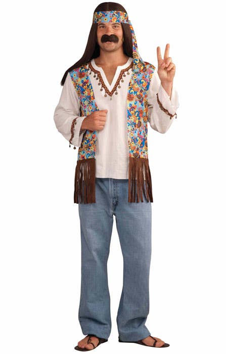 Groovy Hippie Men's Psychedelic 60's Costume - Main Image