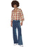 Retro Days Mens Hippie Patchwork Denim Costume - Main Image