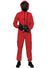 Image of Hooded Red Jumpsuit Men's Costume - Main Image