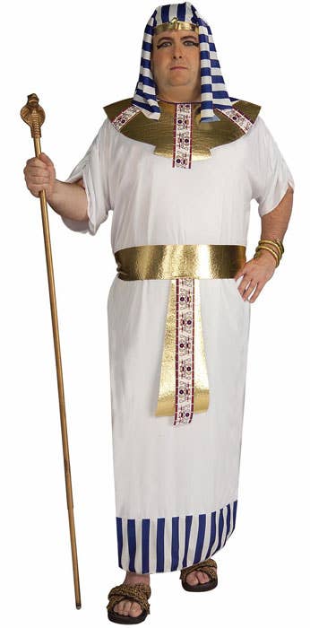 Men's Plus Size Egyptian Pharaoh Fancy Dress Costume Front