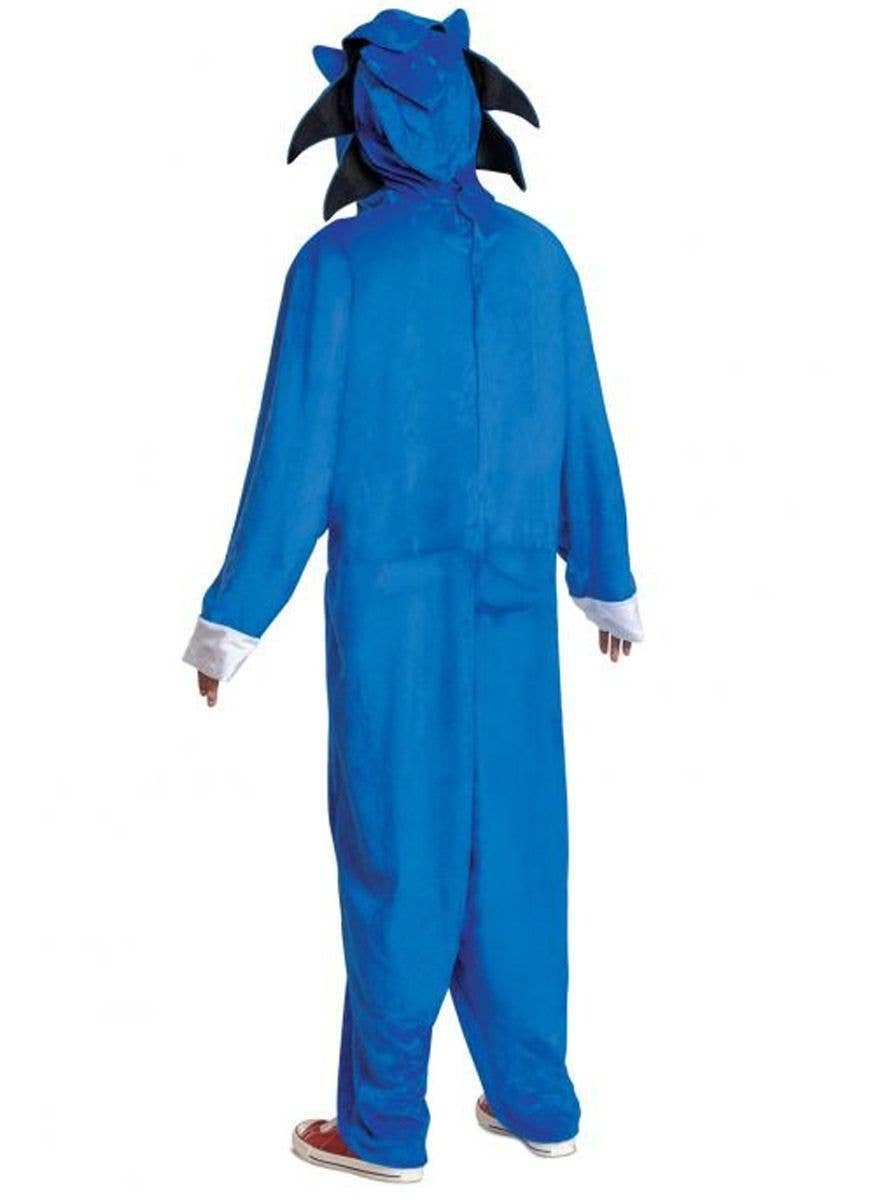 Image of Sonic the Hedgehog Men's Plus Size Gaming Costume - Back View