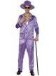 Image of Slick Purple Velvet 80s Pimp Men's Costume - Main Image