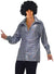 Plus Size Mens 1970s Shiny Disco Costume Shirt