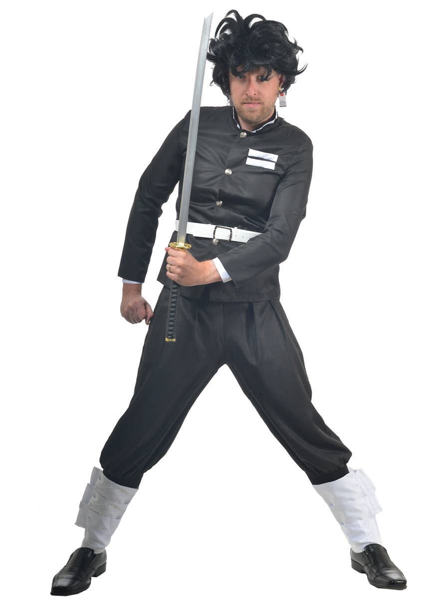 Image of Tanjiro Kamado Men's Demon Slayer Cosplay - Alternate Image